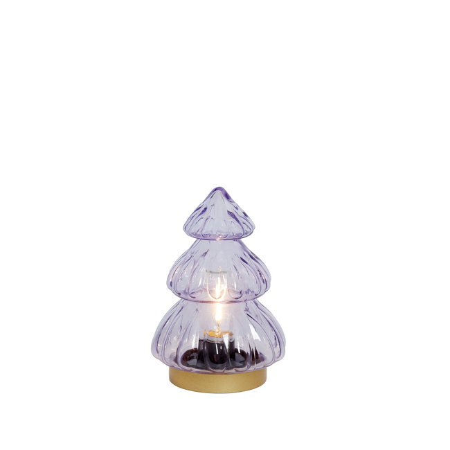 Light en Living Tafellamp LED Ø12x18 cm TREE lila-goud