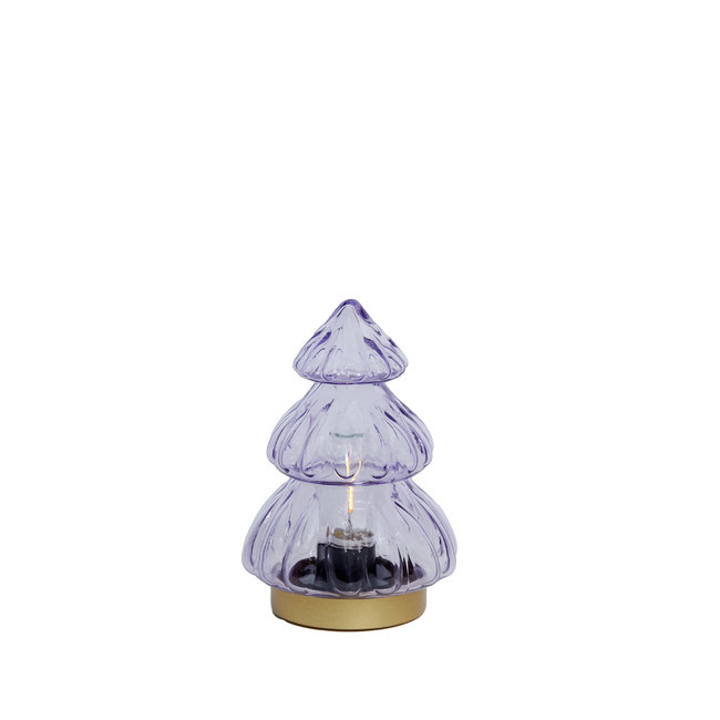 Light en Living Tafellamp LED Ø12x18 cm TREE lila-goud