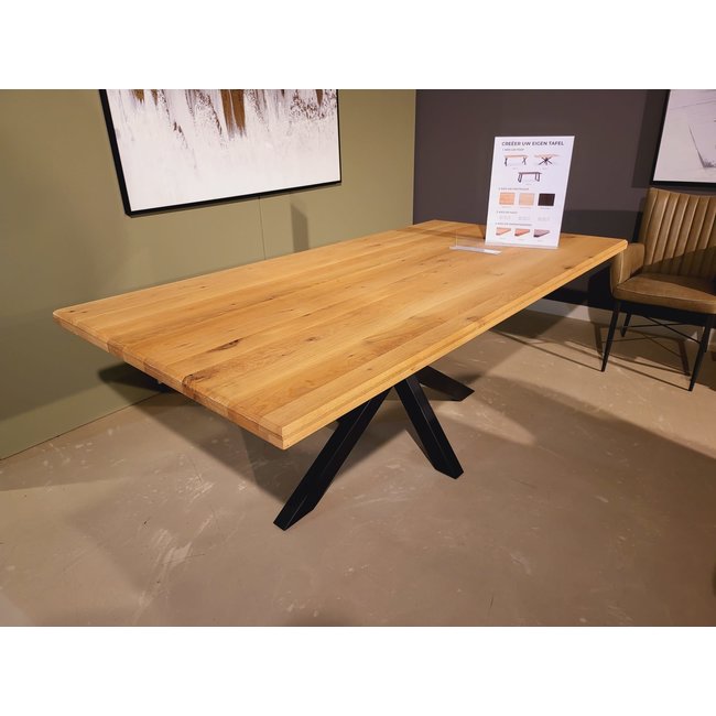 WoonMax Eettafel Glasgow eiken - vele opties en maten