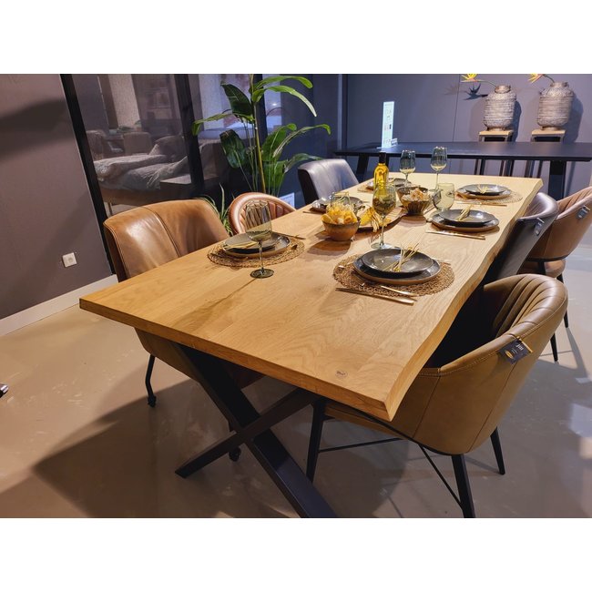 WoonMax Eettafel Glasgow eiken - vele opties en maten