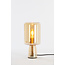 Light & Living Tafellamp LOTTA glas  amber+goud - 2 maten