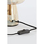 Light en Living Tafellamp LOTTA glas  amber+goud Ø16X32 cm