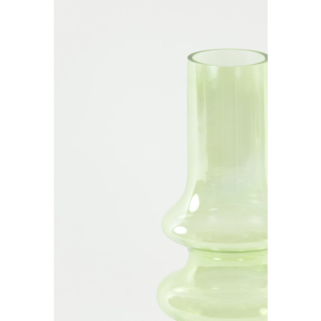Light en Living Vaas 21.5 x 40.55 cm Niana glas olie gras groen