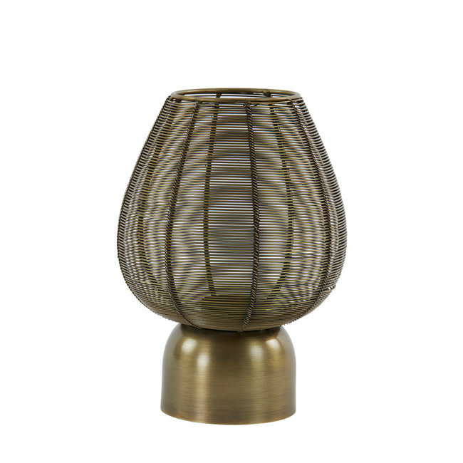 Light en Living Windlicht Suneko antiek brons - 2 maten