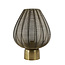 Light en Living Tafellamp Suneko antiek brons - Ø 25 x 34 cm