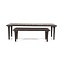 Eleonora Salontafel set Jiska 130x60 / 90x45 - bruin