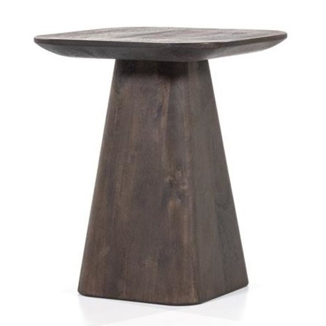 Eleonora Bijzettafel Aron vierkant 40x40 – bruin