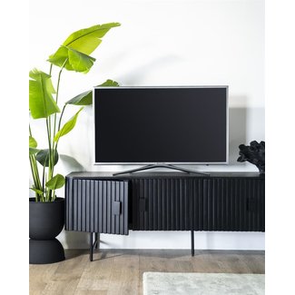 Eleonora TV meubel Remi 4-drs. - zwart