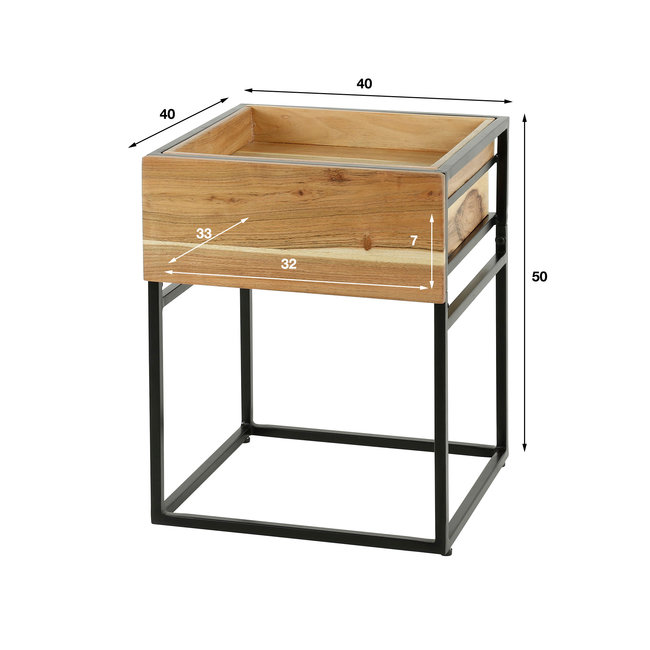 WoonStijl Nachtkastje 1L tray