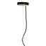 Light en Living Hanglamp MISTY glas  smoke+mat zwart - 2 maten