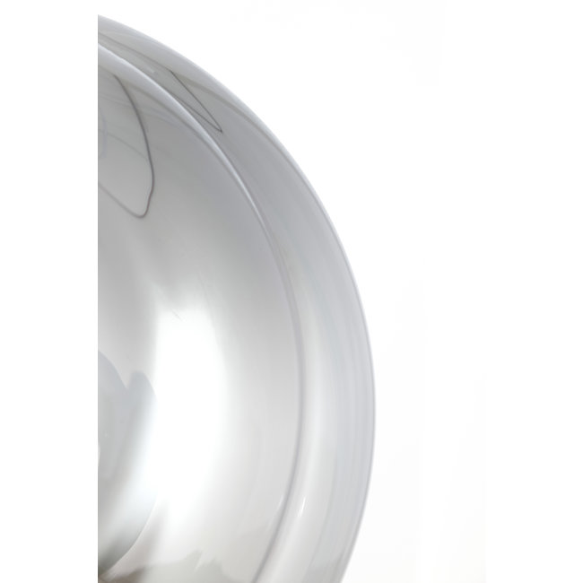 Light en Living Hanglamp MISTY glas  smoke+mat zwart - 2 maten