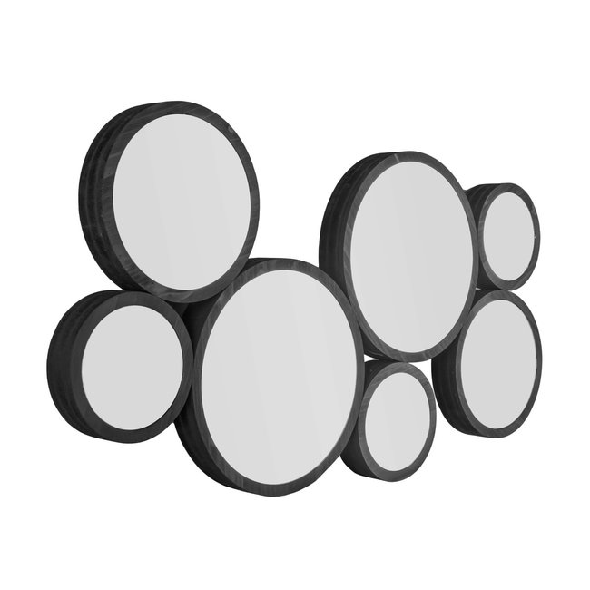 Present Time Spiegel Wall art zwart