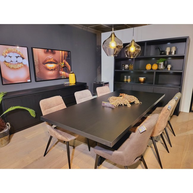 WoonMax Wandkast Milanello 3 deurs en 6 open vakken