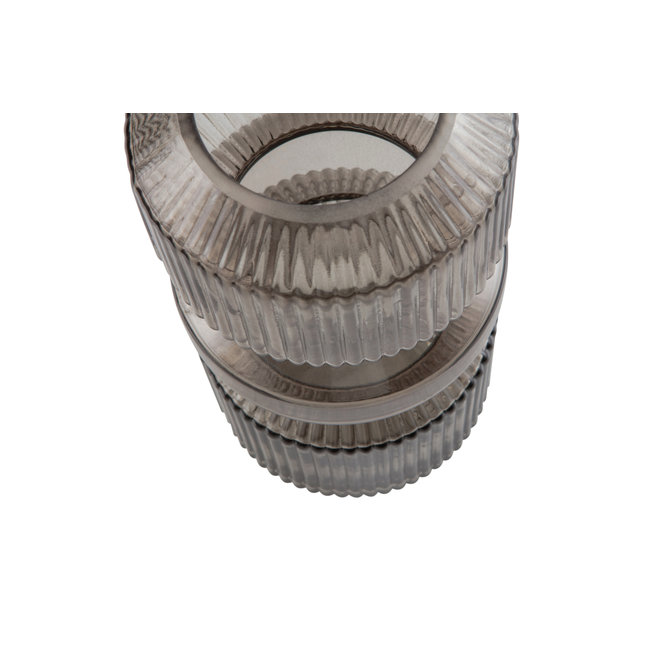 Woood Lyle Vaas Glas Warm Groen 25x?12cm