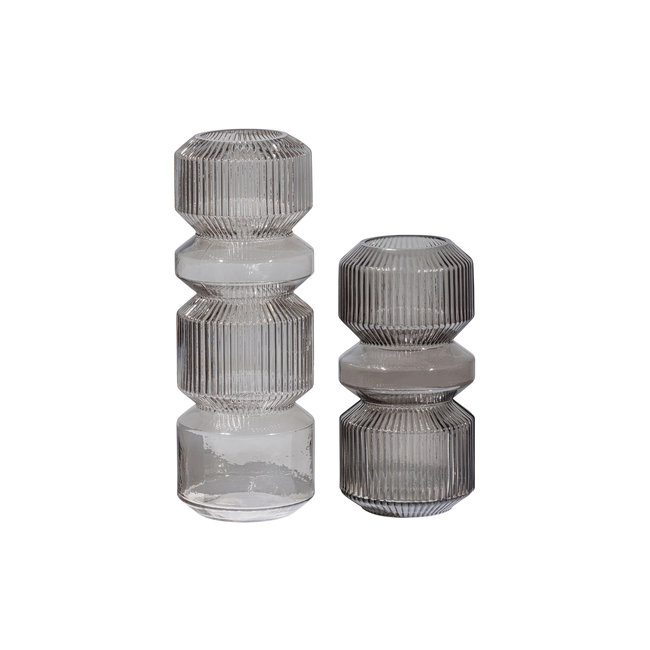 Woood Lyle Vaas Glas Licht Groen 35xØ13cm