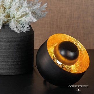 Countryfield Tafellamp Sahani zwart/goud Countryfield Tafellamp Sahani zwart/goud