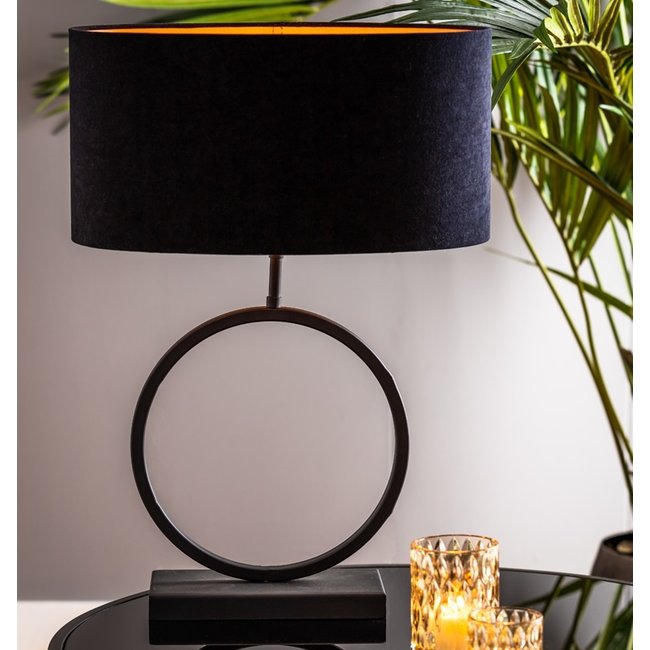 Light en Living Lampvoet LIVA mat zwart - Diverse afmetingen