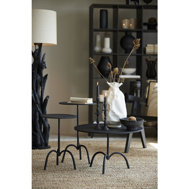 Light en Living Kandelaar Ø7x28,5 cm CASANDRA mat  zwart