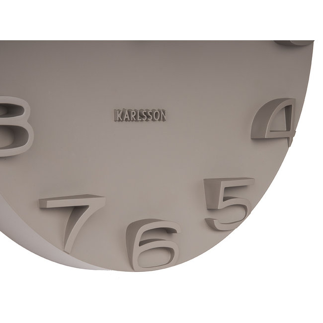 Karlsson Wandklok On The Edge grey  Ø 42