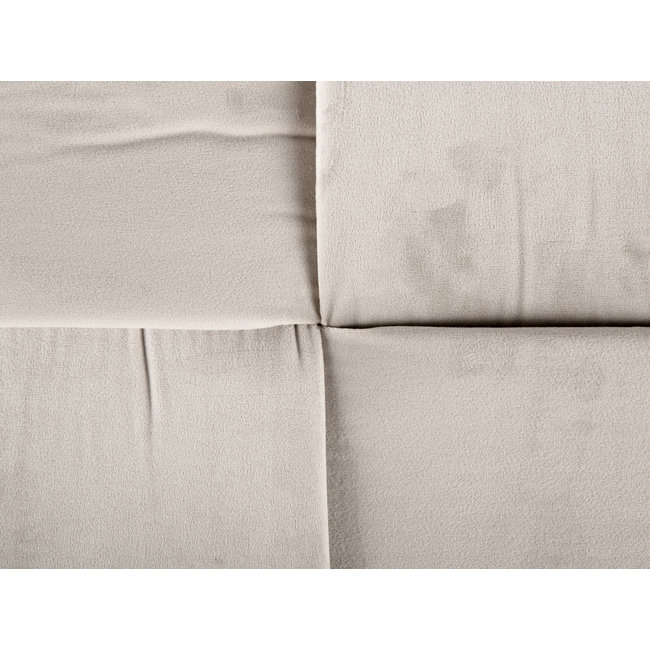 Leitmotiv Poef Weaved Velvet muisgrijs