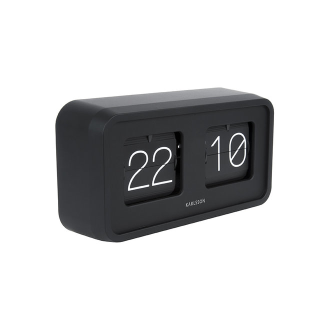Karlsson Tafelklok Bold Flip zwart 26,5 cm
