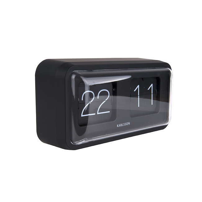 Karlsson Tafelklok Bold Flip zwart 26,5 cm