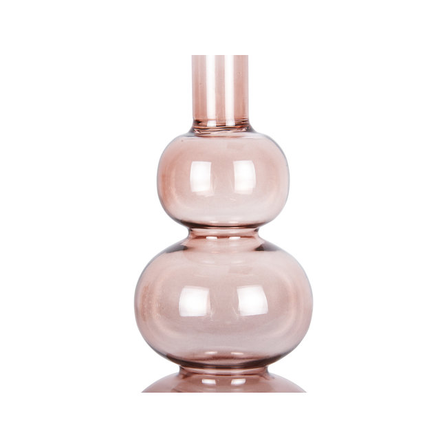 Present Time Kandelaar Layered Circles groot roze