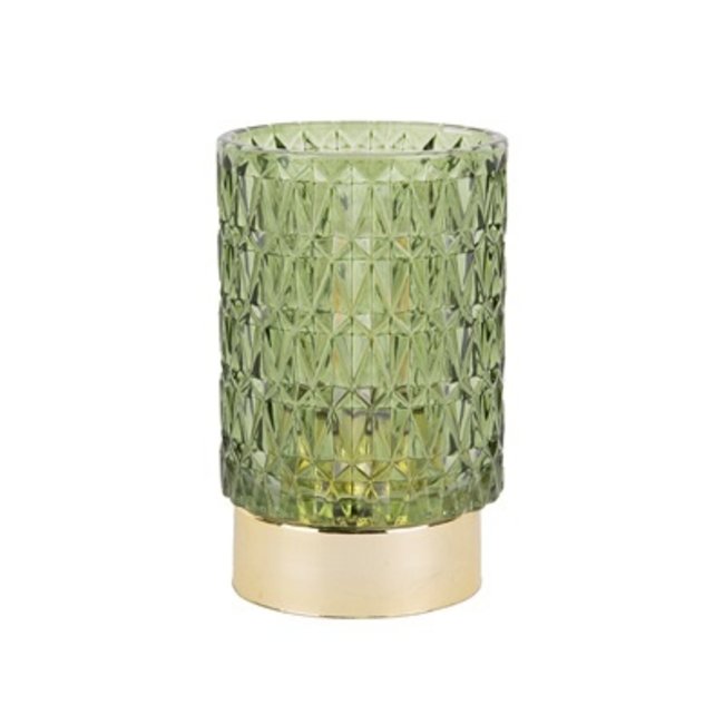 Present Time Votive LED Diamond groen