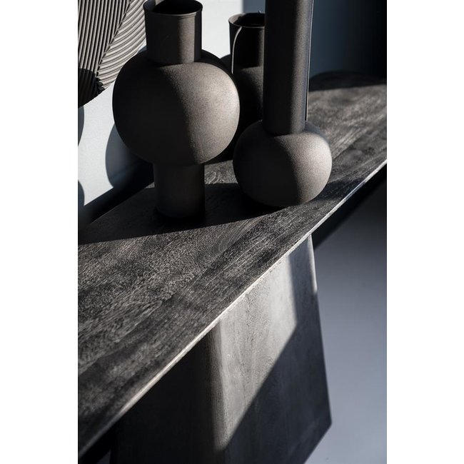 Eleonora Sidetable Aron 180x40 – zwart