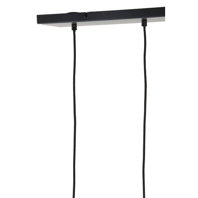 Light en Living Hanglamp 5L 104x20x120 cm RAKEL mat  zwart+helder