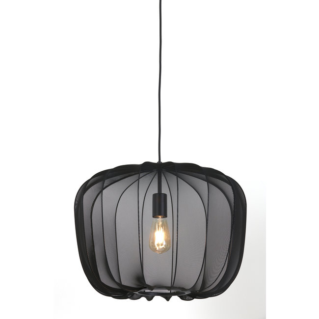 Light en Living Hanglamp Ø50x37,5 cm PLUMERIA zwart