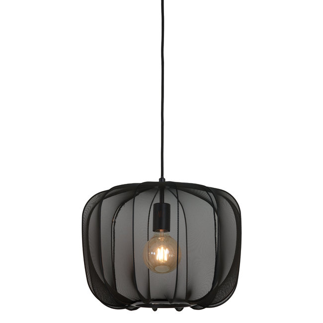 Light en Living Hanglamp Ø40x30 cm PLUMERIA zwart