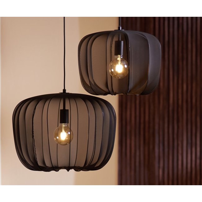 Light en Living Hanglamp Ø50x37,5 cm PLUMERIA zwart