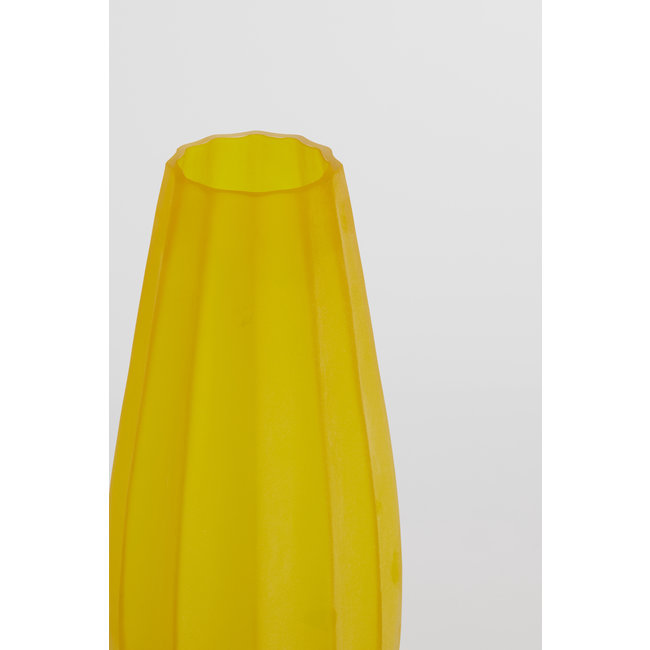 Light en Living Vaas Ø17,5x44,5 cm BRADLEY glas geel