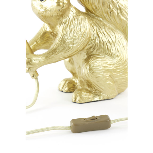 Light en Living Tafellamp E14 22,5x25 cm SQUIRREL goud