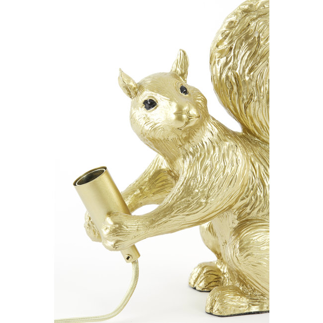 Light en Living Tafellamp E14 22,5x25 cm SQUIRREL goud