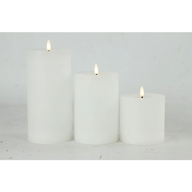 Countryfield LED Licht Kaars Lyon wit - Diverse maten