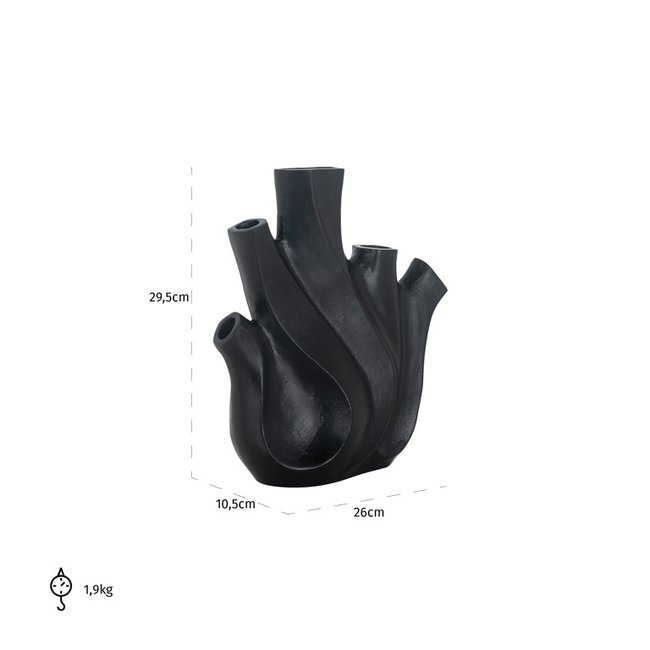 Richmond Interiors  Vaas Jason groot zwart