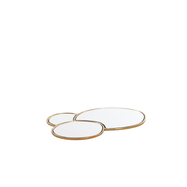 Light en Living Plateau DALENA glas goud - 2 maten