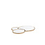 Light en Living Plateau DALENA glas goud - 2 maten