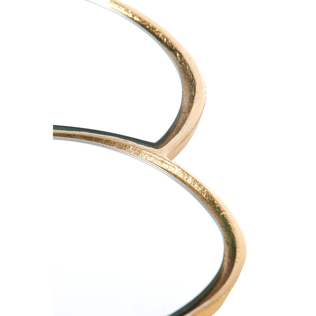 Light en Living Plateau DALENA glas goud - 2 maten