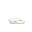 Light en Living Plateau DALENA glas goud - 2 maten