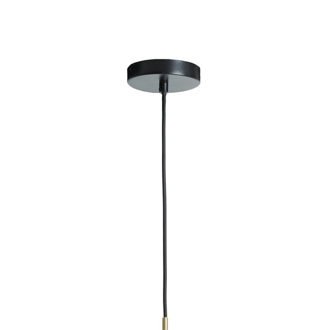 Light en Living Hanglamp Ø30x30 cm SOLLY antiek brons+smoke glas