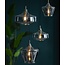 Light en Living Hanglamp Ø22x21 cm SOLLY antiek brons+smoke glas