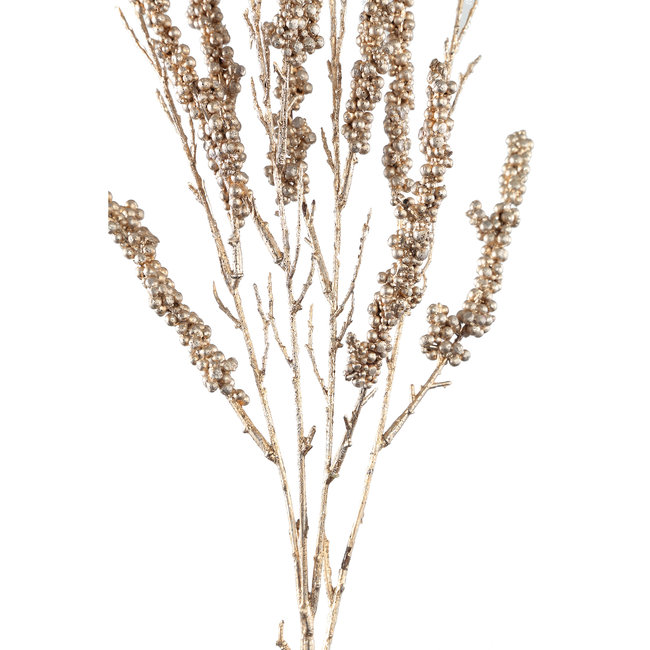 PTMD Kunsttak Berry Plant gold berry spray