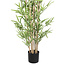 PTMD Kunstplant Leaves Plant green bamboo natural in pot