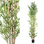 PTMD Kunstplant Leaves Plant green bamboo natural in pot