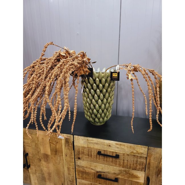 PTMD Kunsttak Twig Plant copper glitter amaranthus spray