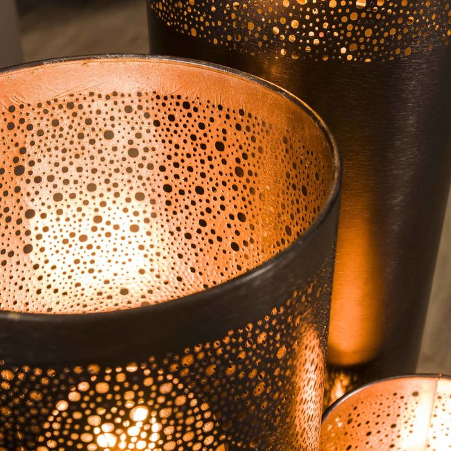 WoonStijl Vloerlamp Ø25 cilinder 120cm / Zwart nikkel