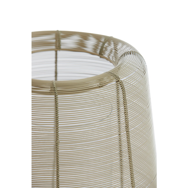 Light en Living Windlicht Ø22,5x24 cm ADETA mat zand